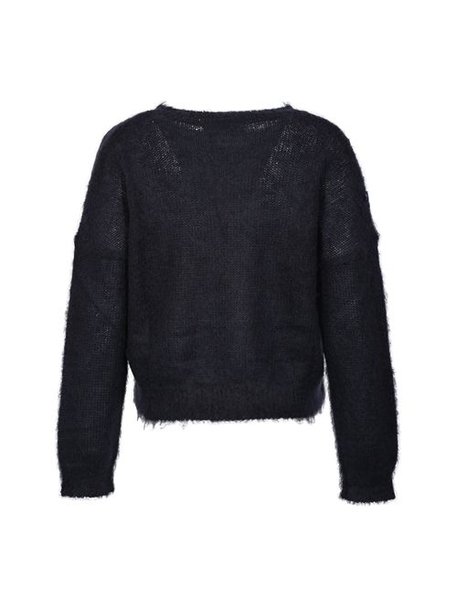 Maglia in mohair con ricamo Deep Night BLUGIRL | RF5082 MS03793812